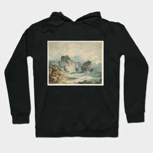 A Bay on a Rocky Coast, with a Man Running, 1792-93 Hoodie